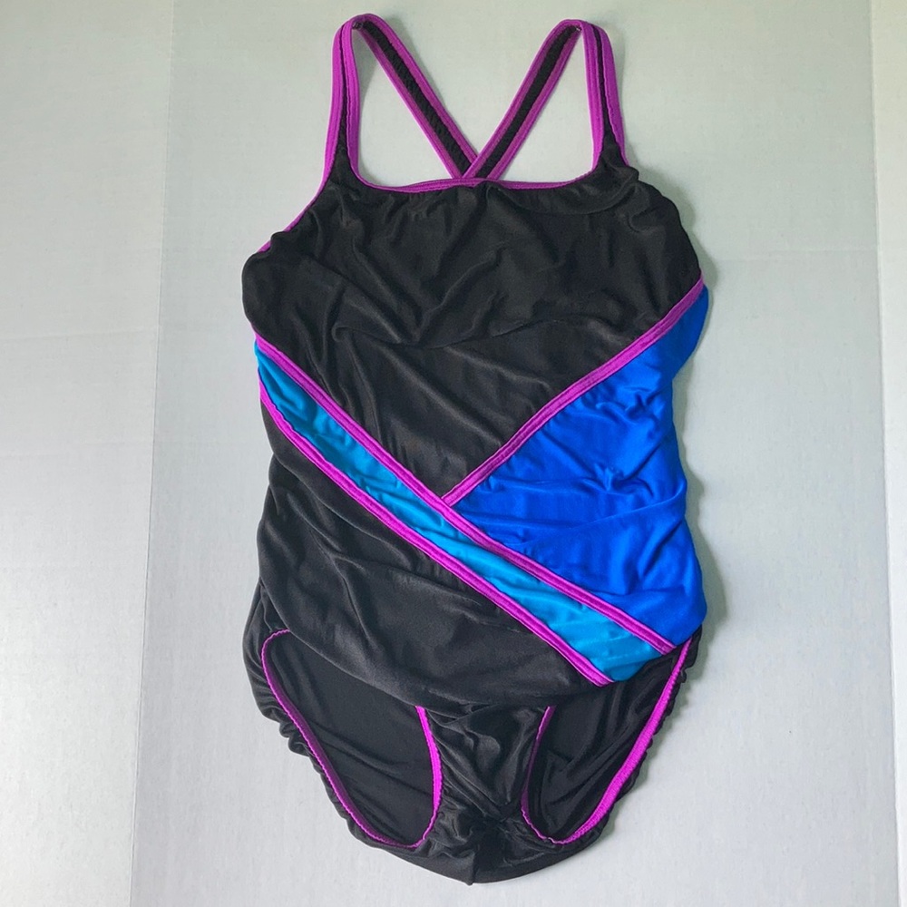 Lands' End Vintage One Piece Swimsuit 16